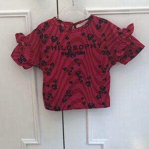 Philosophy Kids Vibrant Pink Floral Tee